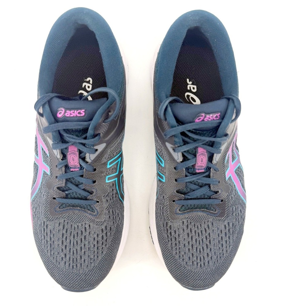ASICS GT-1000 10 Running Shoes Womens 8 Grey Blue Pink Stability Gym Comfort - Picture 5 of 10